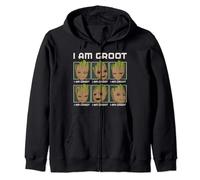 Marvel I Am Groot Guardians of the Galaxy Moods of Groot Zip Hoodie