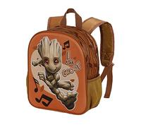 Marvel I am Groot Soundtrack-Small 3D Backpack, Multicolour, 11 x 26 x 31 cm, Capacity 8.5 L
