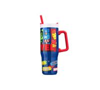Marvel Insulated Tumbler 920Ml Stainless Steel Water Bottle Straw & Handle In Blue Blue
