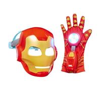Marvel Iron Man and His Awesome Friends High-Tech Hero Role-play Set, Iron Man Mask and Electronic Glove, Super Hero Toys for Children, Ages 3+