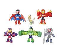 Marvel Iron Man and His Awesome Friends Iron Armor Figure Pack, Clip-On Armour Pieces, Poseable Collectable Toy, Superhero Role-Play Fun for Kids Fans