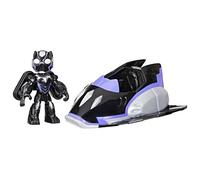 IRON MAN AND HIS AWESOME FRIENDS Marvel Black Panther Plane Action Figure & Toy Vehicle, 3-Inch (7.6 CM) Super Hero Toys for Kids, Ages 3+