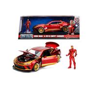 Marvel Iron-Man Avengers Chevy Camaro SS 2016 + Figure 1:24 Model JADA TOYS
