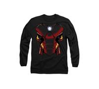 Marvel Iron Man Costume Long Sleeve T-Shirt, Black Black XL