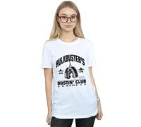 Marvel Iron Man Hulkbuster´s Bustin´ Club Cotton Boyfriend T-Shirt In White White XXL