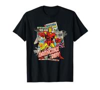 Marvel Iron Man Invincible Dad Father's Day Comic Retro T-Shirt