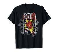 Marvel Iron Man Retro Comic Book Stamp Flying Pose T-Shirt