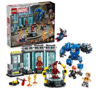 LEGO Marvel Iron Man's Laboratory: Hall of Armour 76315 | Toys for 8+ Year Old Boys, Superhero Mech Figure, 5 Minifigures, Drum-E Robot, Avengers Gift Idea, 384 Pieces