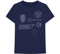 Marvel Iron Man Stark Expo Logo T-Shirt in Navy | Size: Medium Marvel Navy M