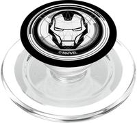 Marvel Iron Man Tony Stark Digital Icon Black and White PopSockets PopGrip for MagSafe