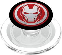 Marvel Iron Man Tony Stark Icon Red and Silver PopSockets PopGrip for MagSafe