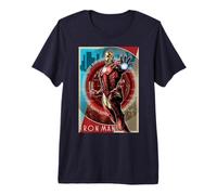 Marvel Iron Man Vintage Tech Poster Premium T-Shirt