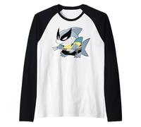 Marvel Jeff The Land Shark in Wolverine X-Men Costume Raglan Baseball Tee