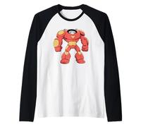 Marvel Jeff The Land Shark Iron Man Hulkbuster Armor Costume Raglan Baseball Tee