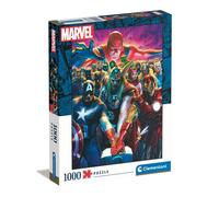 Clementoni - 39672 - Puzzle Marvel The Avengers - Jigsaw Puzzle 1000 Pieces, Made In Italy, Jigsaw Puzzle For Adults