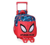 Marvel Joumma Spiderman Authentic Backpack Nursery Red 21x25x10cm Polyester 5.25L, red, Daycare Backpack