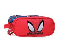 Marvel Joumma Spiderman Authentic Double Pencil Case Red 23x9x7cm Polyester L, red, Double Case