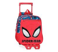 Marvel Joumma Spiderman Authentic Preschool Backpack with Trolley Red 23x28x10cm Polyester 6.44L, red, Preschool Backpack with Trolley