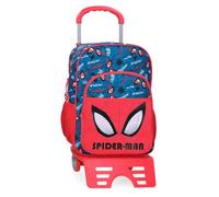 Marvel Joumma Spiderman Authentic School Backpack with Trolley Red 30x40x13cm Polyester 15.6L, red, School Backpack with Trolley