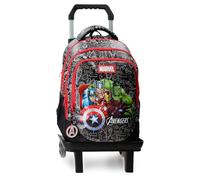 Marvel Joumma Team Avengers Double Compartment School Laptop 15.6 Inches Backpack Black 28x42x14 cm PVC 16,46L