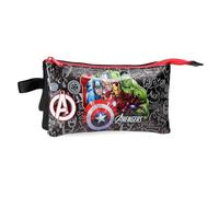 Marvel Joumma Team Avengers Triple Pencil Case Black 22x12x5 cm PVC