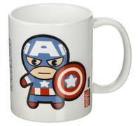 Marvel Kawaii Captain America Mug White/blue/red (One Size)