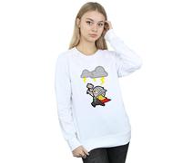 Marvel Kawaii Thor God Of Thunder Sweatshirt In White White L