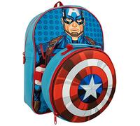 Marvel Kids Backpack and Lunch bag Captain America Blue