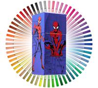 Marvel Kids Spiderman 60-Piece Felt Tip Pens Colouring Set Vibrant Colours Gift