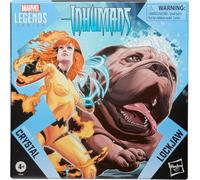 Marvel Legends Series Crystal and Lockjaw, Deluxe Comics Collectible 6-Inch Action Figures