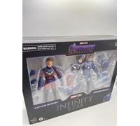 Hasbro Marvel Legends Series 15-cm Scale Action Figure Toy Captain Marvel and Rescue Armor 2-Pack, Infinity Saga character, Premium Design, 2 Figures and 12 Accessories