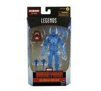 Marvel Hasbro Legends Series 6-inch Hologram Iron Man Action Figure Toy, Premium Design and Articulation Includes 2 Accessories and 1 Build-A-Figure Part Multicolor, F0358