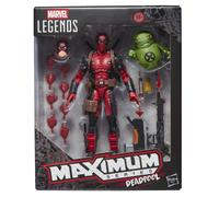 Marvel Legends Maximum Series Deadpool Action Figure with Doop, Red