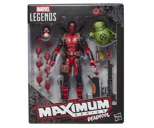 Marvel Legends Maximum Series Deadpool Action Figure with Doop, Red