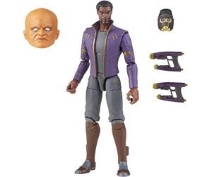 Marvel Legends Series 15 cm Scale Action Figure Toy T'Challa Star-Lord, Premium Design, 1 Figure, 3 Accessories, and Build-A-Figure Part, Multicolor