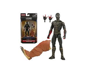 Marvel Legends Series Black & Gold Suit Spider-Man 15cm Collectible Action Figure Toy, 2 Accessories and 1 Build-A-Figure Part(s)