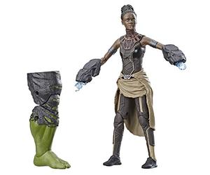 Marvel Legends Series Black Panther Shuri 6-inch Collectible Action Figure Toy for Ages 6 and Up with Accessories and Build-A-Figure Piece