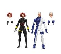 Marvel Legends Series Black Widow and Quicksilver, Avengers: The Crossing Comics Collectible 15-cm Action Figures