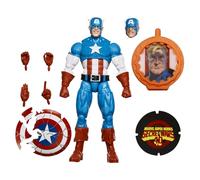 Marvel Legends Series Captain America, Avengers Retro Marvel Comics Secret Wars Collectible 6 Inch Action Figure, Blue