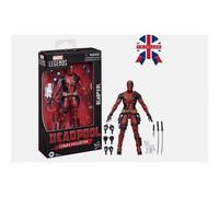 Marvel Legends Series Deadpool Legacy Collection 6-Inch Action Figure - Highly Articulated with Knife, Pistols, Swords & Plush Unicorn (Red/Black)