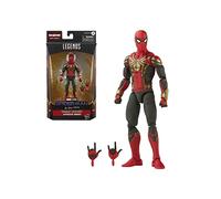 Marvel Legends Series Integrated Suit Spider-Man 15cm Collectible Action Figure Toy, 2 Accessories