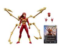 Marvel Legends Series Magic: The Gathering Mary Jane Watson (Iron Spider), Spider-Man Action Figure and Exclusive Foil Trading Card, Red
