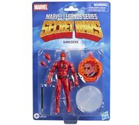 Marvel Legends Series Secret Wars Daredevil, Retro Marvel Comics Collectible 15-cm Action Figure with Lenticular Shield