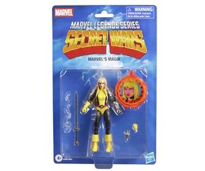 Marvel Legends Series Secret Wars Marvel’s Magik, Retro X-Men and New Mutants Comics Collectible 15-cm Action Figure with Lenticular Shield