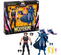 Marvel Legends Series Wolverine and Psylocke, 50th Anniversary Comics Collectible 6-Inch Action Figure 2-Pack