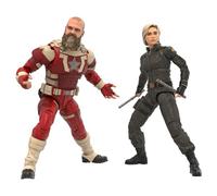 Marvel Legends Series Yelena Belova and Red Guardian Action Figures | Marvel Legends Thunderbolts 6 Inch Action Figure 2-Pack - Yelena Belova and Red Guardian