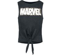 Marvel Leopard Print Logo Top black XXL