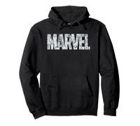 Marvel Logo Comics Gray Pencil Sketch Super Heroes Avengers Pullover Hoodie