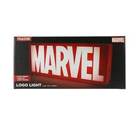 Marvel Logo Light Sign - Officially Licensed Disney Merchandise, Phase On and Light Pulsing Modes, Wall Moutable for Freestanding Bedroom Decor for Super Hero Fans | Paladone