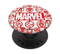 Marvel Logo Red Super Hero Icons PopSockets Adhesive PopGrip